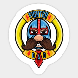 Fighter dad full Sticker